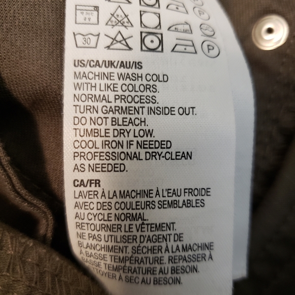 Kirkland Signature Brushed Cotton Twill Pants Men's 32x30 "Burch" (Grey/Green) - Picture 12 of 13